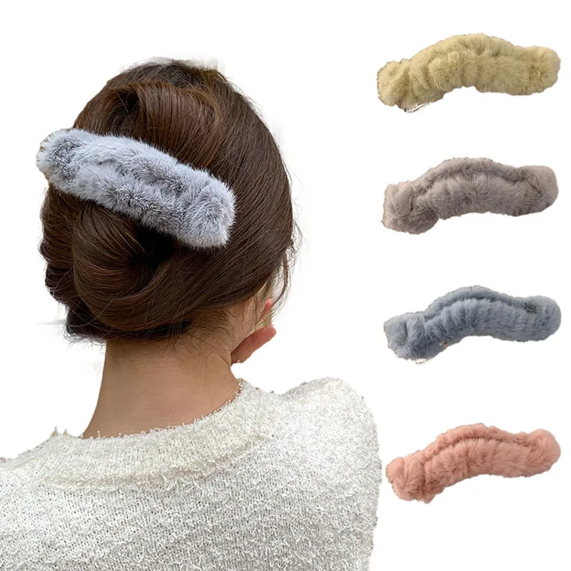 Sweet Plush Hair Clip For Girls Autumn Winter Headwear Duckbill-Clips Large Hairpins Vintage Hair Accessories Acrylic Hair Clips
Sweet Plush Hair Clip For Girls Autumn Winter Headwear Duckbill-Clips Large Hairpins Vintage Hair Accessories Acrylic Hair Clips