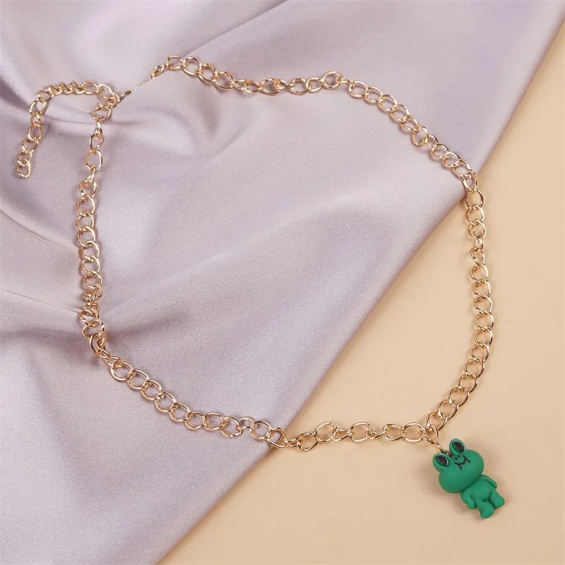 2021 Bohemia Multicolor Glass Beaded Chain Necklaces For Women Cute Cartoons Animal Frog Pendants Necklace Girls Gift Jewelry
2021 Bohemia Multicolor Glass Beaded Chain Necklaces For Women Cute Cartoons Animal Frog Pendants Necklace Girls Gift Jewelry