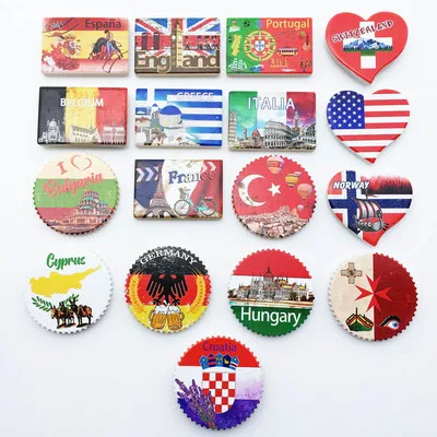 Creative Travel Souvenir Fridge Magnet United States Barcelona Russia Canada Thailand Denmark Wood Magnetic Refrigerator Sticker
Creative Travel Souvenir Fridge Magnet United States Barcelona Russia Canada Thailand Denmark Wood Magnetic Refrigerator Sticker