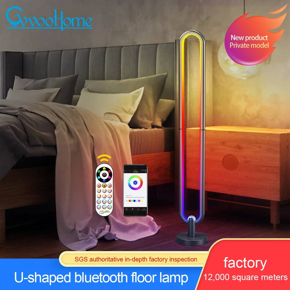 Atmosphere Floor Lamp RGB Table Standing Light for Living Room Floor LED Bedroom Study Lustre with Bluetooth and Remote Control
Atmosphere Floor Lamp RGB Table Standing Light for Living Room Floor LED Bedroom Study Lustre with Bluetooth and Remote Control