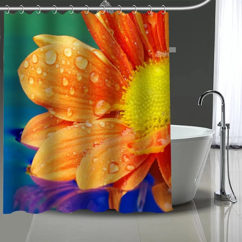 Hot Sale Custom High Quality Gerberas Shower Curtains Bath Products Bathroom Decor Waterproof Polyester With 12 Pcs Hooks
Hot Sale Custom High Quality Gerberas Shower Curtains Bath Products Bathroom Decor Waterproof Polyester With 12 Pcs Hooks