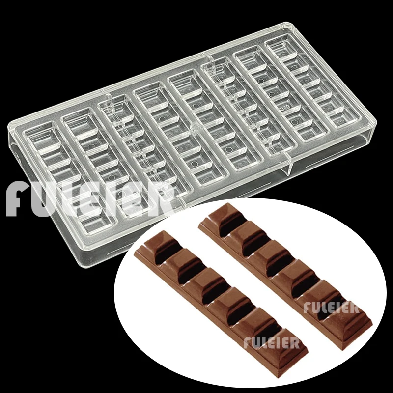 3D Stick Bar Baking Chocolate Mould Polycarbonate Chocolate Candy Bar Mold For Chocolate Factory Baking Pastry Tools Tray Moulds
3D Stick Bar Baking Chocolate Mould Polycarbonate Chocolate Candy Bar Mold For Chocolate Factory Baking Pastry Tools Tray Moulds