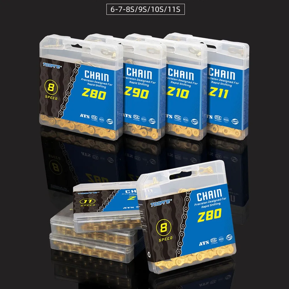 Road MTB Bike Chain 6 7 8 9 10 11 Speed Mountain Bicycle Chain 116 Links Gold Universal For Shiman0 Campagnolo Cycling Parts
Road MTB Bike Chain 6 7 8 9 10 11 Speed Mountain Bicycle Chain 116 Links Gold Universal For Shiman0 Campagnolo Cycling Parts