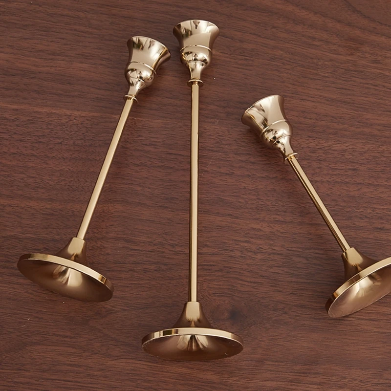 Taper Candle Holders Gold Table Decorative Candlestick Holder for Wedding Dinnin B95A
Taper Candle Holders Gold Table Decorative Candlestick Holder for Wedding Dinnin B95A