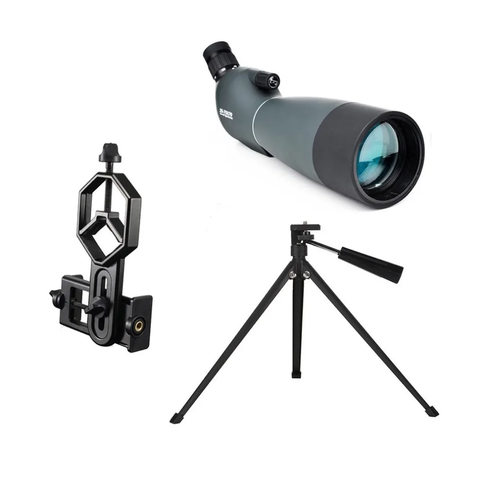 Spotting Scope SV28 Telescope Zoom 25-75X 70mm Waterproof Birdwatch Hunting Monocular & Universal Phone Adapter Mount Free ship
Spotting Scope SV28 Telescope Zoom 25-75X 70mm Waterproof Birdwatch Hunting Monocular & Universal Phone Adapter Mount Free ship