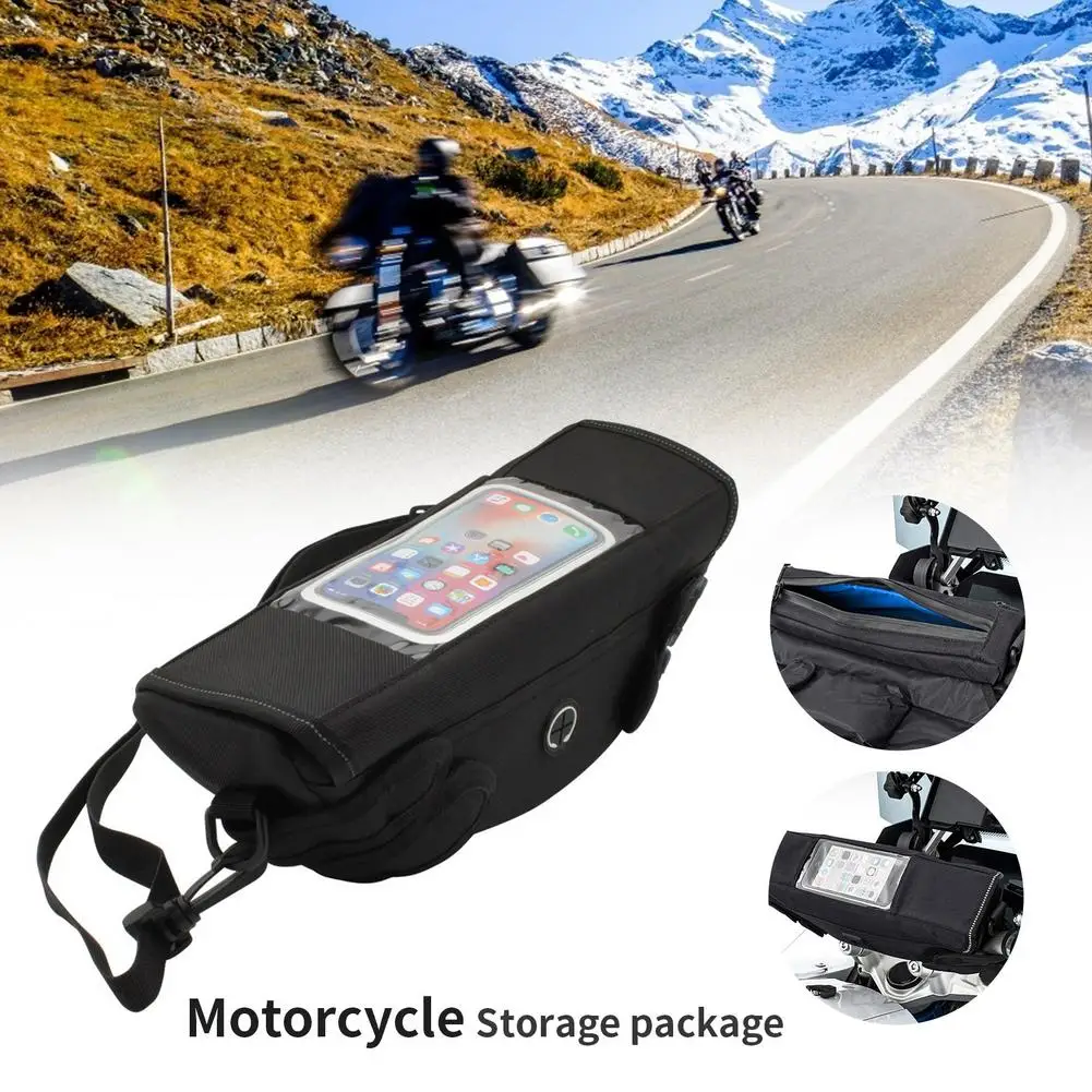 Motorcycle Handlebar Bag Removable Waterproof Front Storage Bag For R1200GS R1250GS Front Mobile Phone Navigation Storage Bag
Motorcycle Handlebar Bag Removable Waterproof Front Storage Bag For R1200GS R1250GS Front Mobile Phone Navigation Storage Bag
