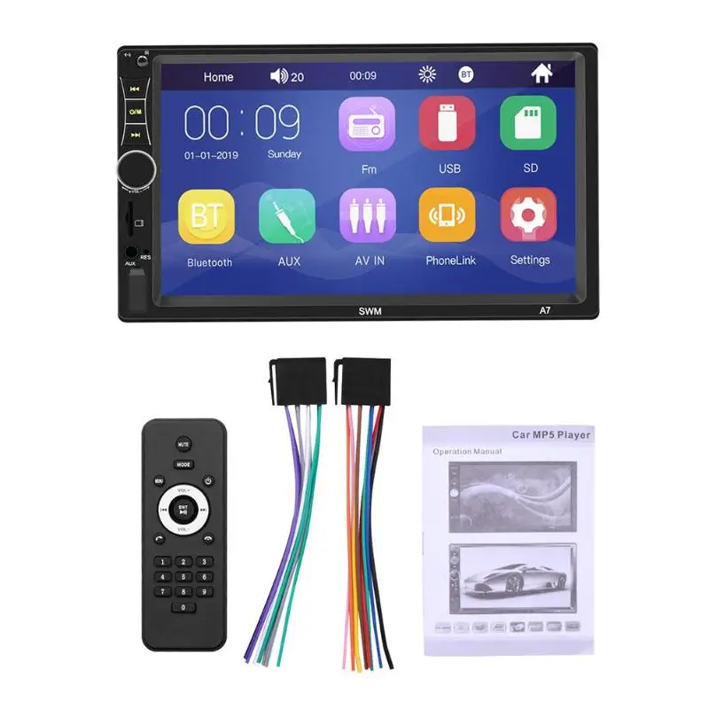 2 DIN Car Stereo Autoradio Car Radio 7 inch Touch Screen Auto Radio Bluetooth AUX U Disk Radio In Dash Head Unit Radio Coche
2 DIN Car Stereo Autoradio Car Radio 7 inch Touch Screen Auto Radio Bluetooth AUX U Disk Radio In Dash Head Unit Radio Coche