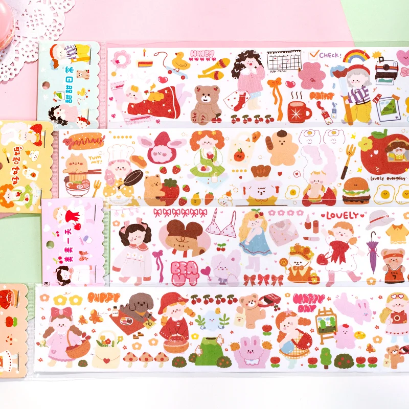 16pcs/LOT puff diary series Creative decoration DIY masking washi paper separate loading tape stickers
16pcs/LOT puff diary series Creative decoration DIY masking washi paper separate loading tape stickers