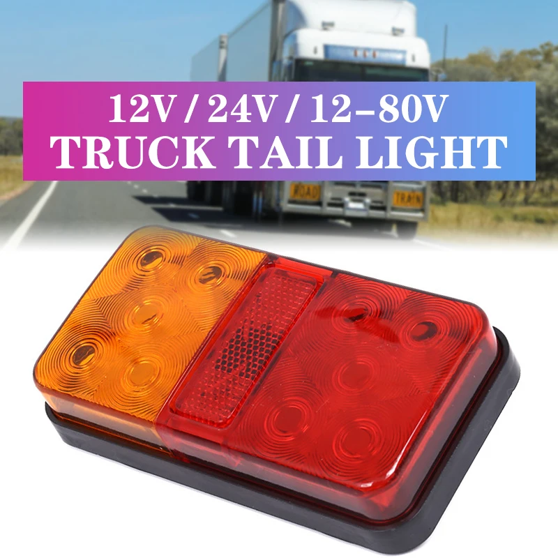 1pc 12V/24V/12-80V Universal Voltage 10LED Truck Trailer Truck Tail Light Turn Signal Indicator Stop Lamp Rear Brake Light
1pc 12V/24V/12-80V Universal Voltage 10LED Truck Trailer Truck Tail Light Turn Signal Indicator Stop Lamp Rear Brake Light
