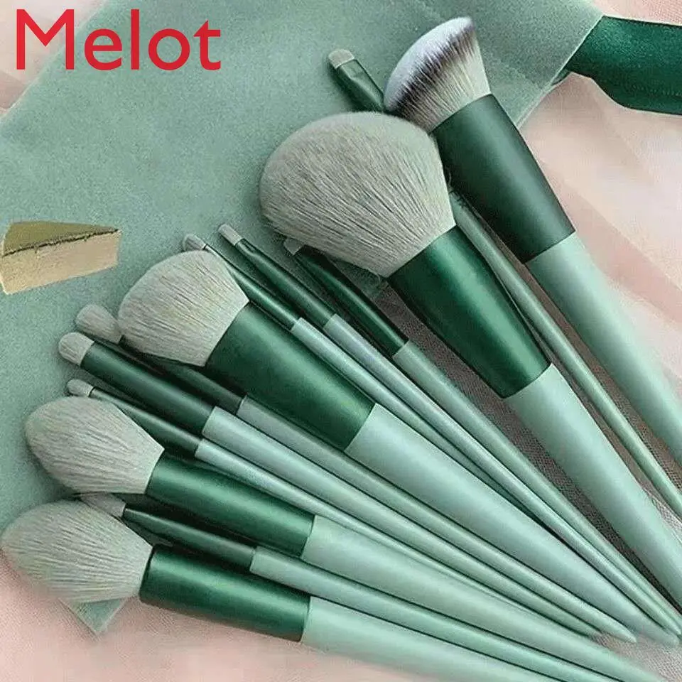 High-End Luxury 13-Piece Eye Shadow Blush High Gloss Foundation Concealer Shading Brush Kit for the Novice Free Cloth Bag
High-End Luxury 13-Piece Eye Shadow Blush High Gloss Foundation Concealer Shading Brush Kit for the Novice Free Cloth Bag