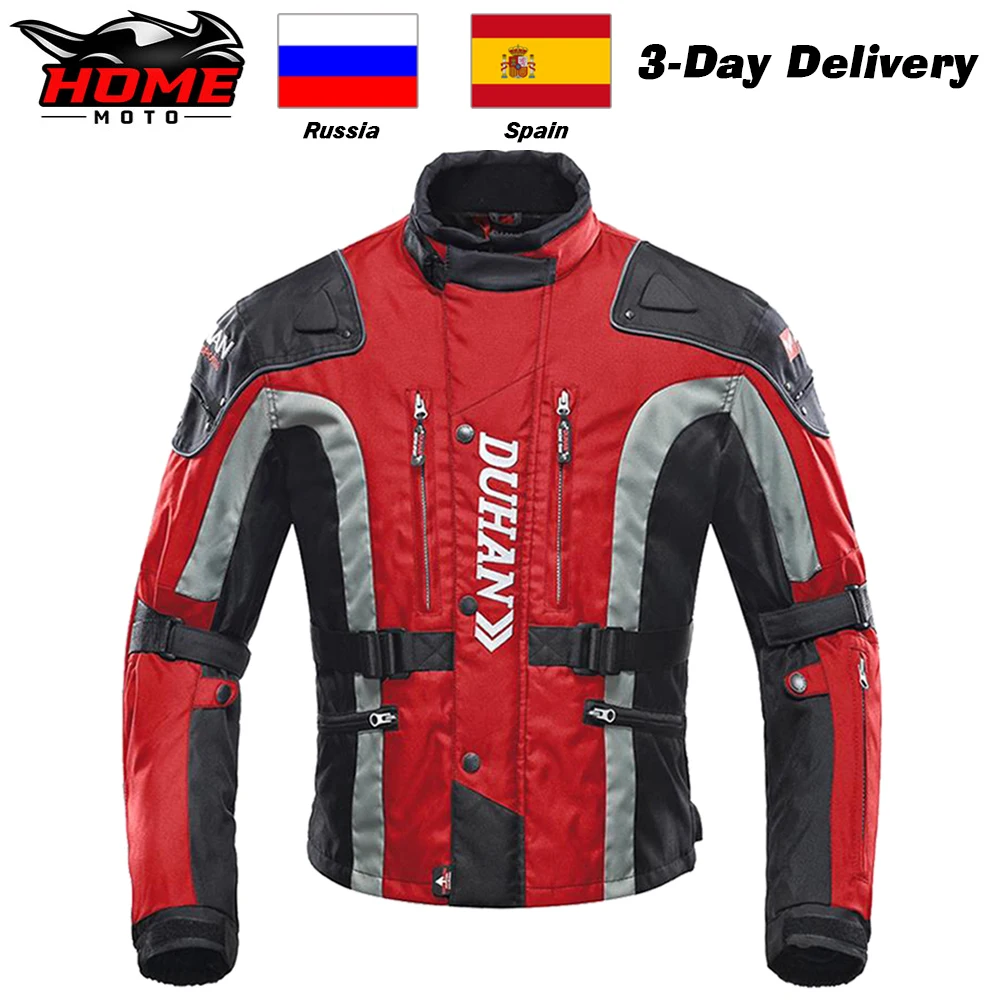 

DUHAN Motorcycle Jacket Suit Four Seasons Moto Equipment For Men CE Certification Protector Racing Jacket Motocross Body Armor