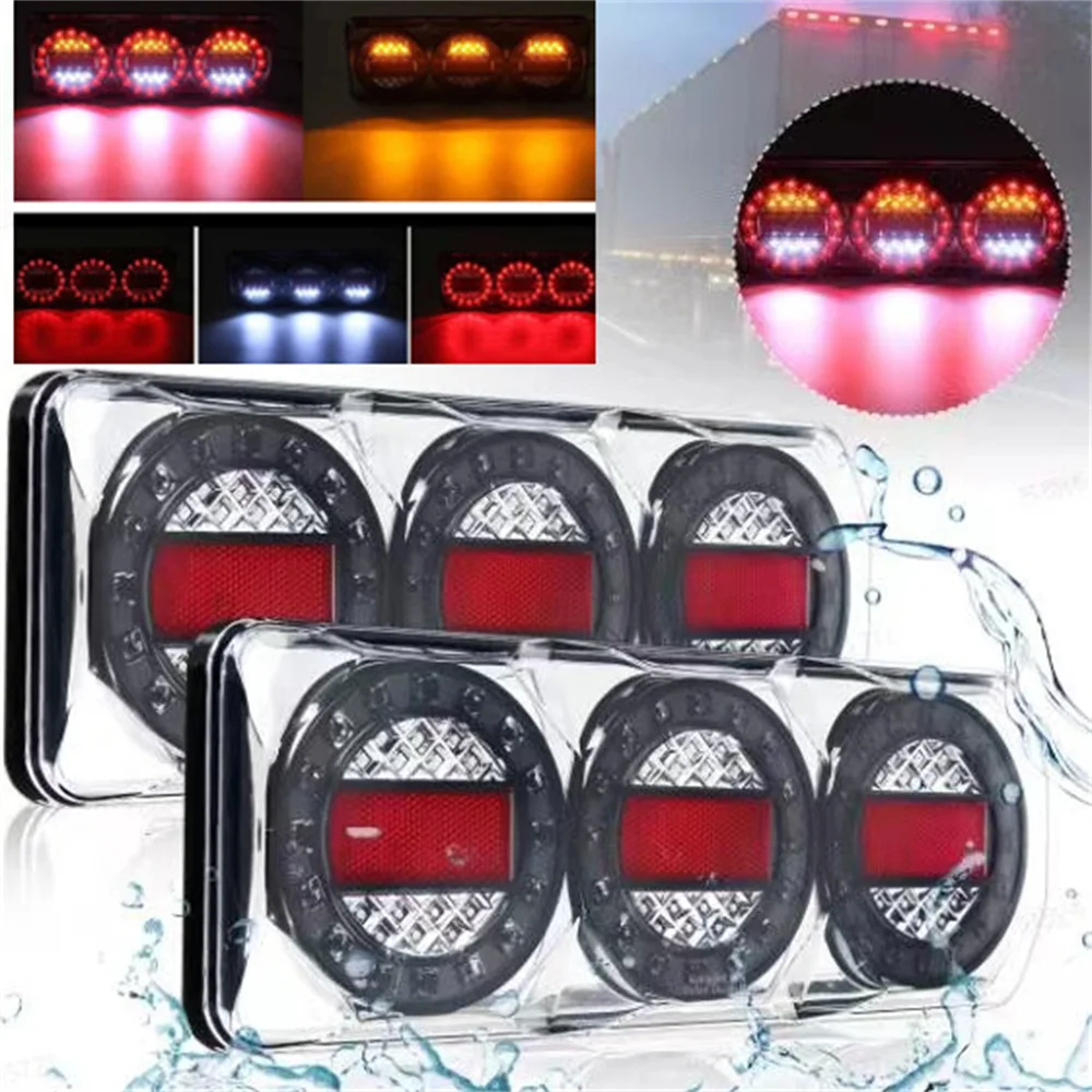 2PCS 12v Trailer Rear Lights 90LED Trailer Lights Rear Stop Signal Light Reverse Turn Sign Trailer Lighting Tail Lights
2PCS 12v Trailer Rear Lights 90LED Trailer Lights Rear Stop Signal Light Reverse Turn Sign Trailer Lighting Tail Lights