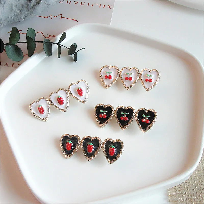 French Style Children's Hair Accessories Exquisite Strawberry Cherry Love Duckbill Clip hair clips for women
French Style Children's Hair Accessories Exquisite Strawberry Cherry Love Duckbill Clip hair clips for women