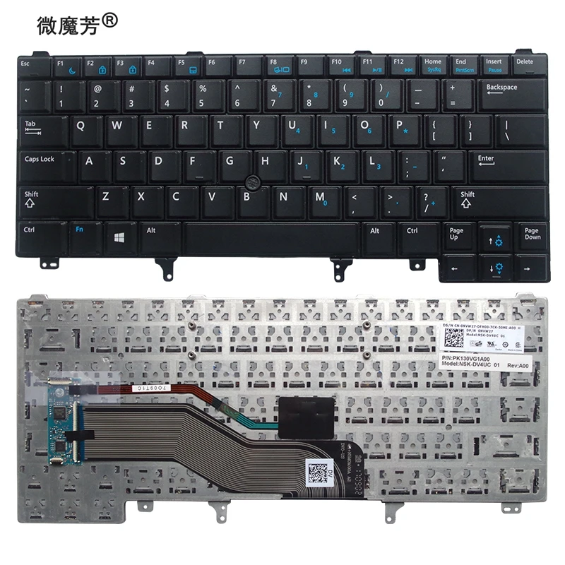 Фото Клавиатура для ноутбука DELL E6420 E5420 E5430 E6220 E6320 E6330 E6430 без подсветки|keyboard for dell|dell e5420(China)