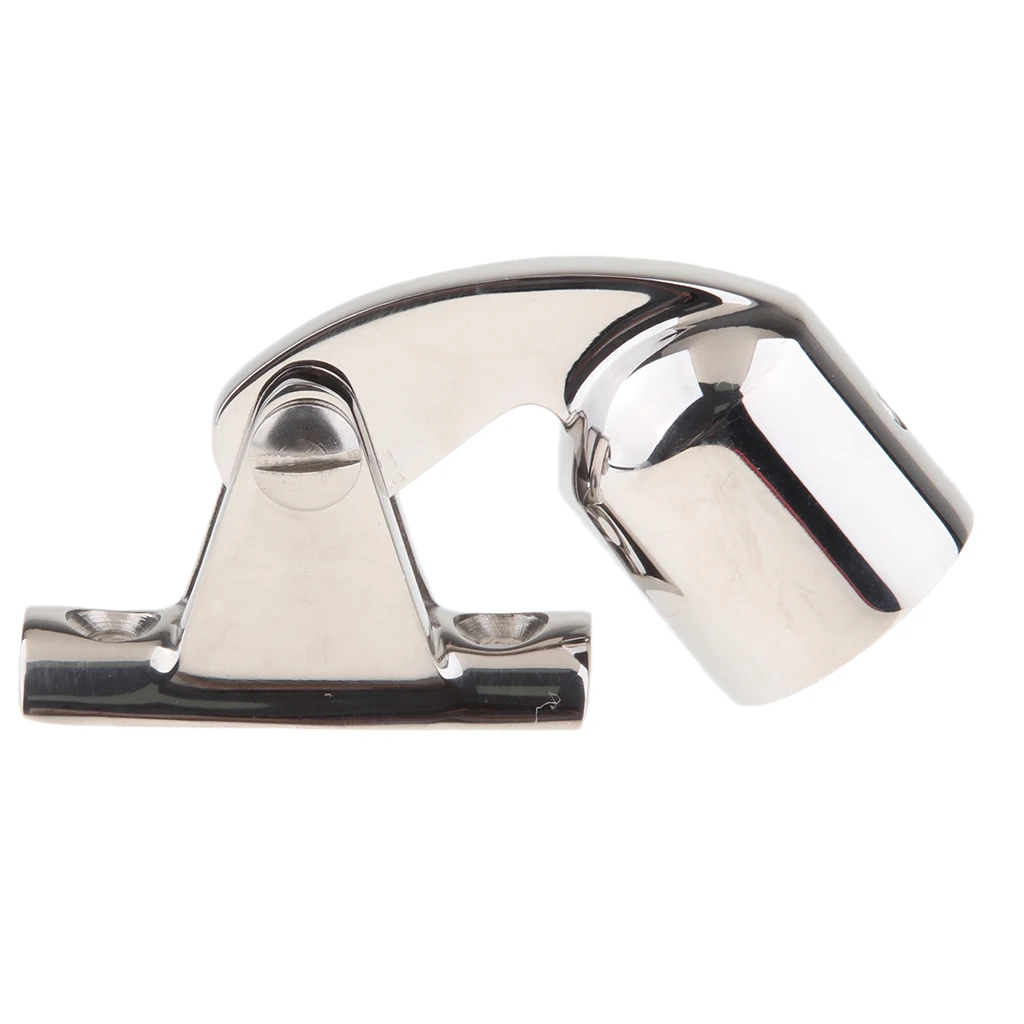 1in 25mm Marine Bimini Fittings Top Cap Eye End Deck Hinge 316 Stainless Steel / 120 Degree Angled
1in 25mm Marine Bimini Fittings Top Cap Eye End Deck Hinge 316 Stainless Steel / 120 Degree Angled
