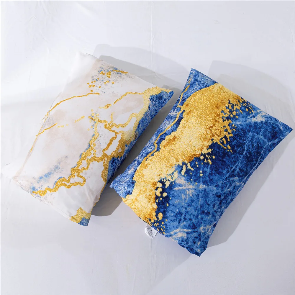 Three-piece Quilt Cover and Pillowcase Set Marble Printing Kit Bohemian Bedding Polyester Large Version Printing Bed Cover Set
Three-piece Quilt Cover and Pillowcase Set Marble Printing Kit Bohemian Bedding Polyester Large Version Printing Bed Cover Set