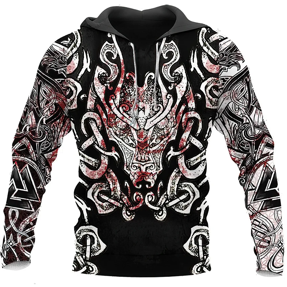 Men's Hoodie Exquisite Nordic Mythology Viking Totem Printing 3d Sweater Autumn Retro Style High-quality Complex Pattern Clothes
Men's Hoodie Exquisite Nordic Mythology Viking Totem Printing 3d Sweater Autumn Retro Style High-quality Complex Pattern Clothes