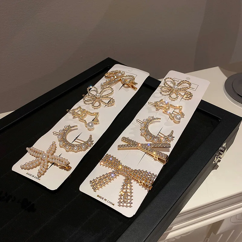 6 Pieces Micro Pave Zircon Hair Pins Set For Women Girls Shining Rhinestone Hair Clips Korean New Design Hair Accessories 
6 Pieces Micro Pave Zircon Hair Pins Set For Women Girls Shining Rhinestone Hair Clips Korean New Design Hair Accessories