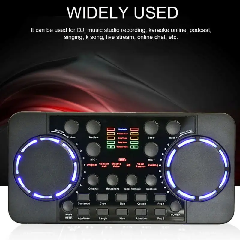 V300 PRO Sound Card 10 Sound Effects Bluetooth-compatible Noise Reduction o mixers Headset mic Voice Control for Phone PC
V300 PRO Sound Card 10 Sound Effects Bluetooth-compatible Noise Reduction o mixers Headset mic Voice Control for Phone PC