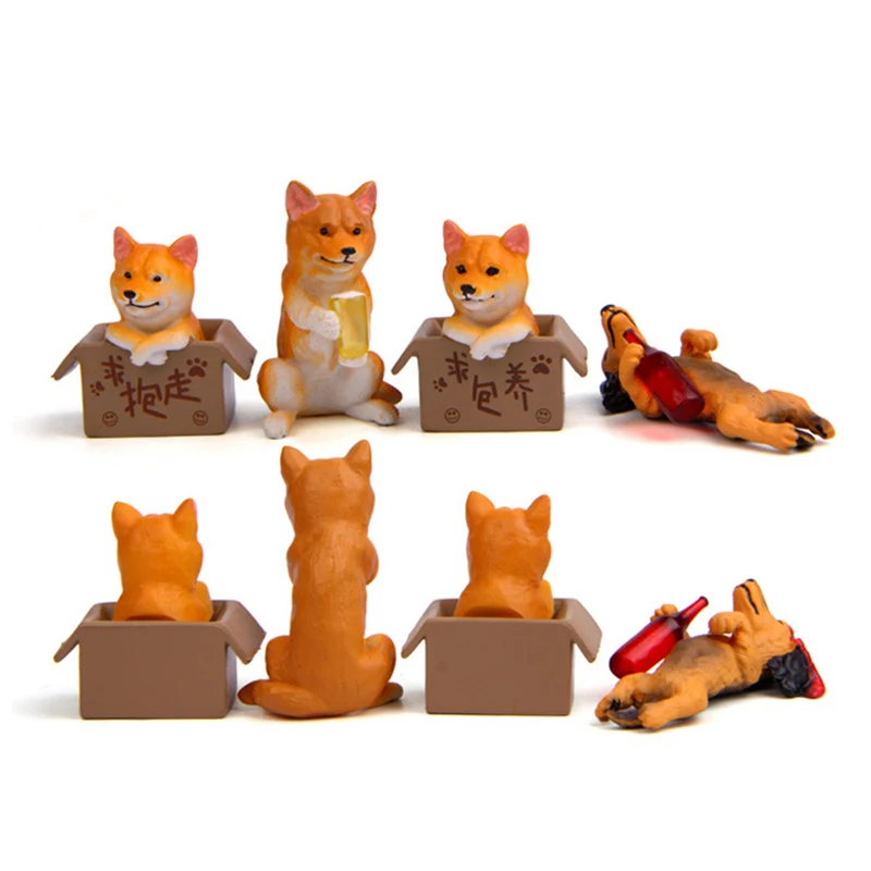

Cartoon Welsh Corgi Dog Mini Figures Model Toys Cute Doge Shiba Inu Figure PVC Crafts Collection Ornaments Pet Dogs Doll Gifts