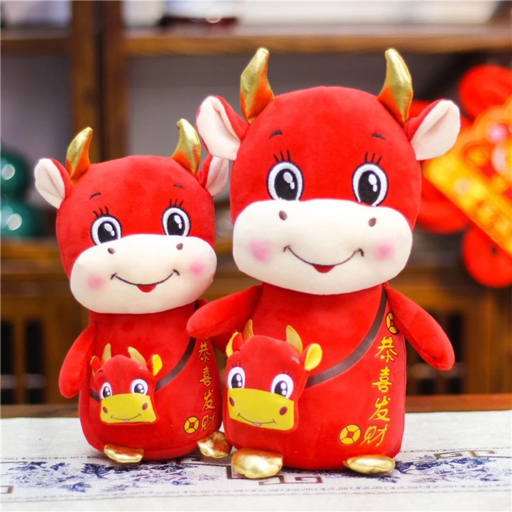 4 Sizes Cattle Year's Mascot Toy Calf Doll Plush Happy Toy Funny Cartoon Backpack For Women And Children Home Decoration
4 Sizes Cattle Year's Mascot Toy Calf Doll Plush Happy Toy Funny Cartoon Backpack For Women And Children Home Decoration