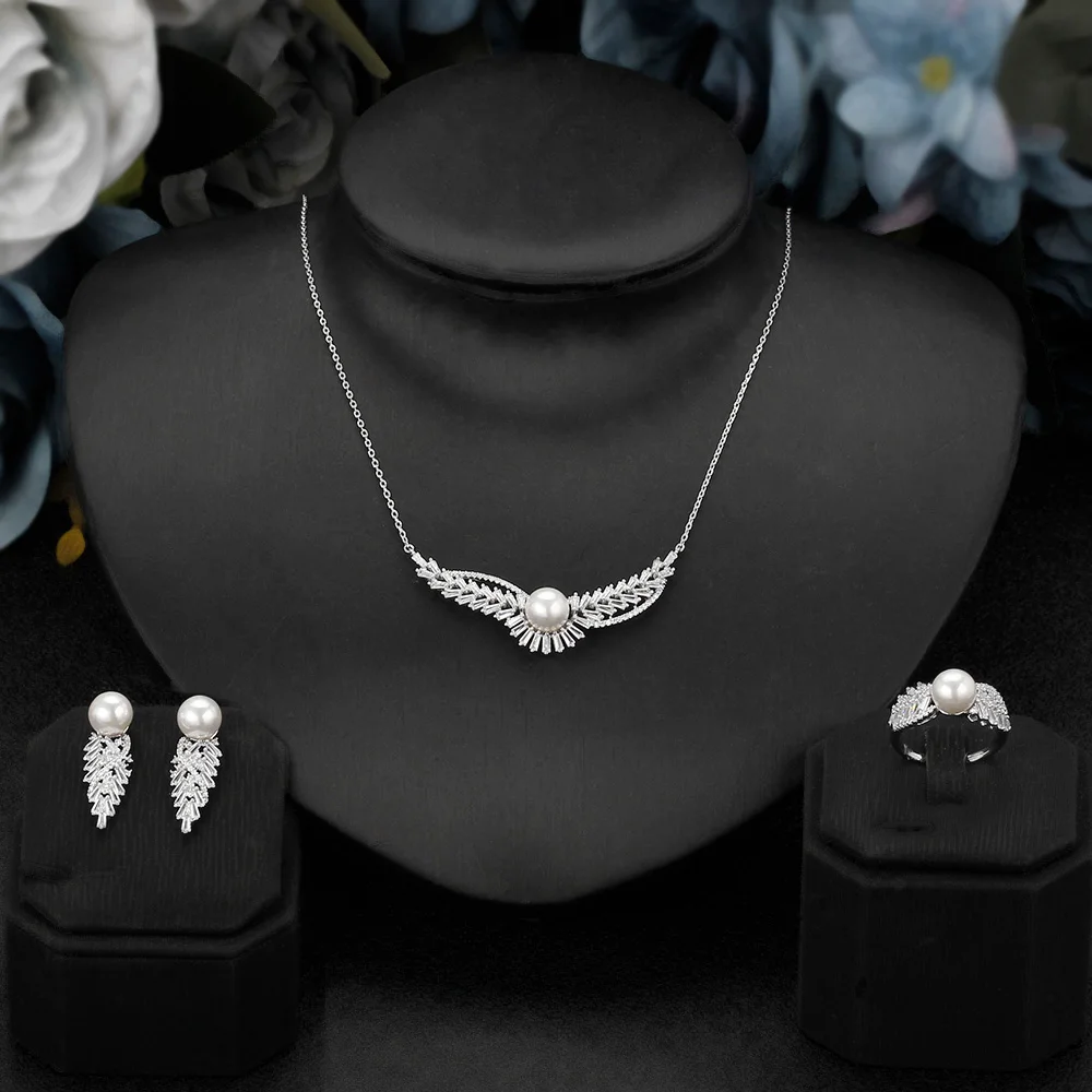 Trendy Fashion Women Wedding Jewelry Set High Quality Cubic Zirconia Saudi Arabia Bridal Jewelry Sets Accessories Gift
Trendy Fashion Women Wedding Jewelry Set High Quality Cubic Zirconia Saudi Arabia Bridal Jewelry Sets Accessories Gift