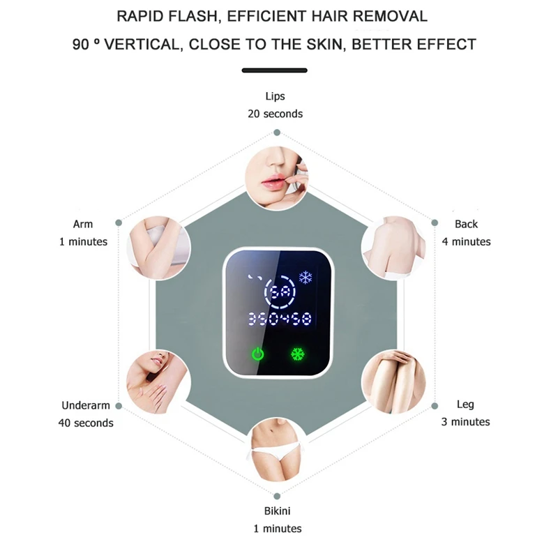 VGR Hair Removal for Women IPL Permanent Hair Remover System Device for Female Male Face Leg Body Home Use Device EU Plug
VGR Hair Removal for Women IPL Permanent Hair Remover System Device for Female Male Face Leg Body Home Use Device EU Plug