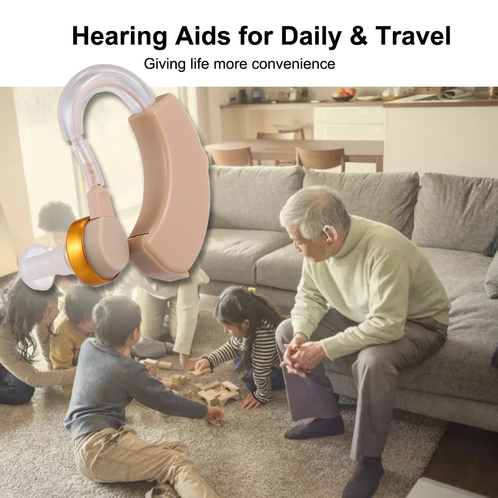 Недорогой перезаряжаемый слуховой аппарат мини-аппарат усилитель слуха