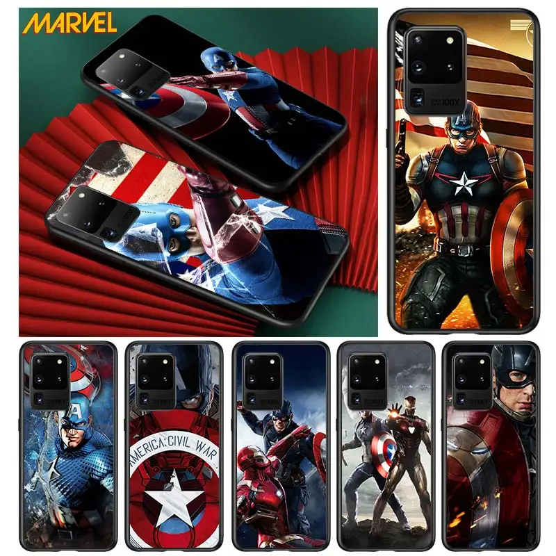 Captain America Marvel for Samsung S20 FE Ultra Plus A91 A81 A71 A51 A41 A31 A21 A11 A72 A52 A42 A22 Soft Black Phone Case
Captain America Marvel for Samsung S20 FE Ultra Plus A91 A81 A71 A51 A41 A31 A21 A11 A72 A52 A42 A22 Soft Black Phone Case