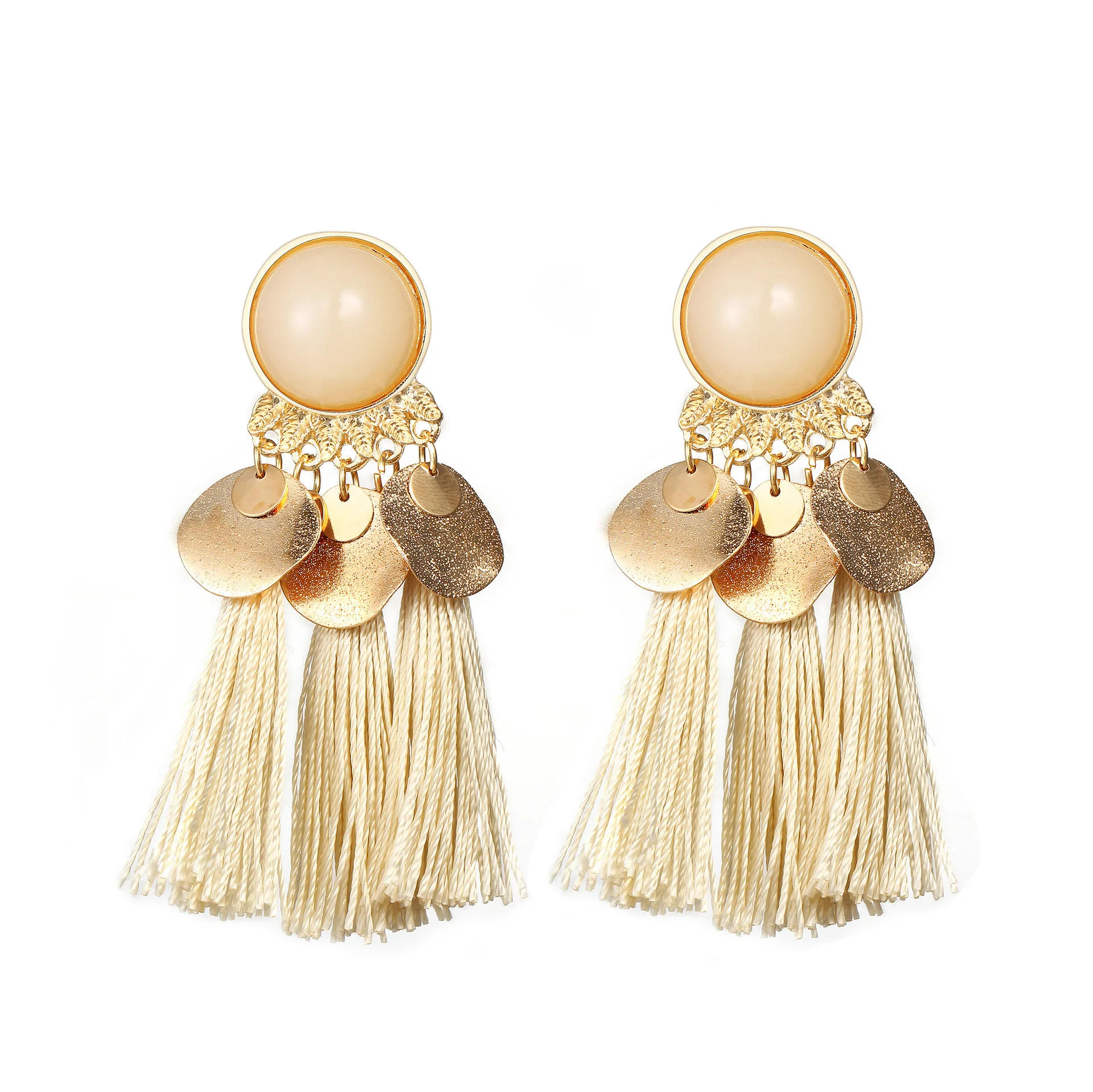 Bohemian Handmade AcrylicGold Sequin Bead Women Resin Long Tassel Earring For Women Earrings Fashion Jewelry Accessories
Bohemian Handmade AcrylicGold Sequin Bead Women Resin Long Tassel Earring For Women Earrings Fashion Jewelry Accessories