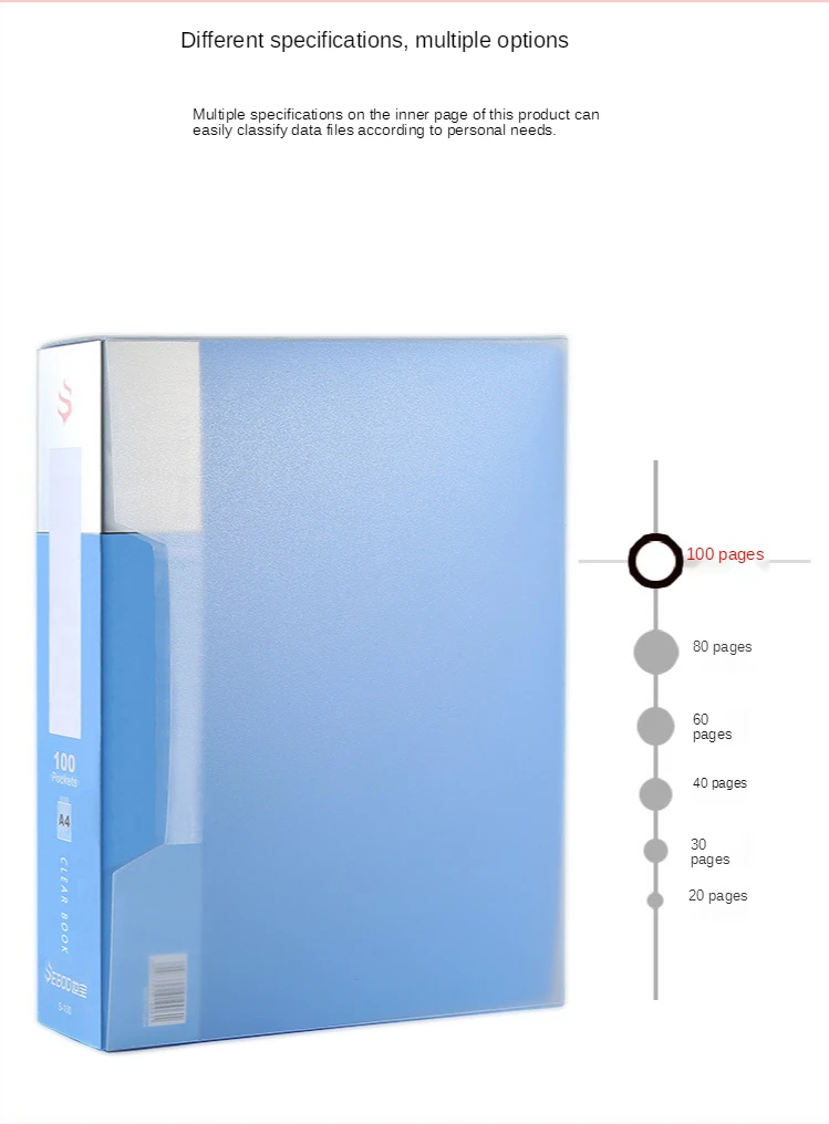 zq A4 Info Booklet Loose-Leaf Folder Multi-Layer Insert Bags 60 80 100 Pages Transparent Inner Page Clip
zq A4 Info Booklet Loose-Leaf Folder Multi-Layer Insert Bags 60 80 100 Pages Transparent Inner Page Clip