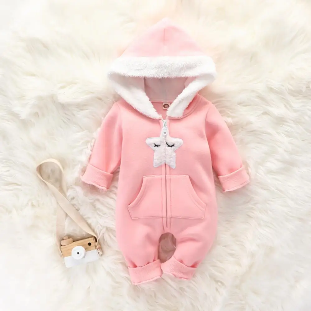 Newborn Autumn Winter Baby Clothes For Newborns Hooded Zipper Jumpsuit For Kids Girl Overalls Cute Baby Girls Rompers 
Newborn Autumn Winter Baby Clothes For Newborns Hooded Zipper Jumpsuit For Kids Girl Overalls Cute Baby Girls Rompers