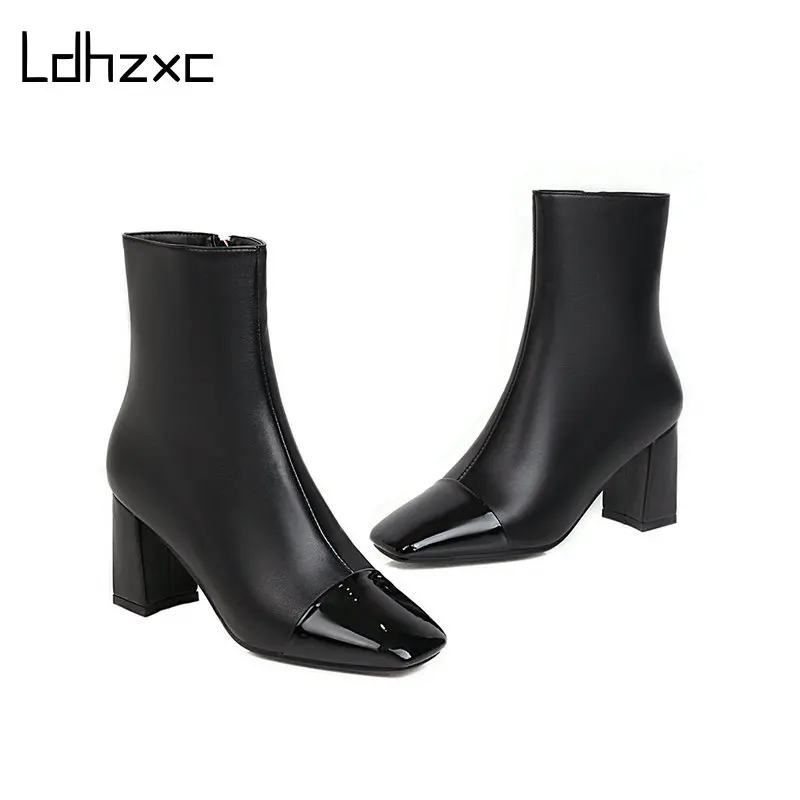 LDHZXC 2020 Brand New Women Boots Thick High Heels Ankle Boots Square Toe Autumn Winter Ladies Boots Fashion Shoes 
LDHZXC 2020 Brand New Women Boots Thick High Heels Ankle Boots Square Toe Autumn Winter Ladies Boots Fashion Shoes