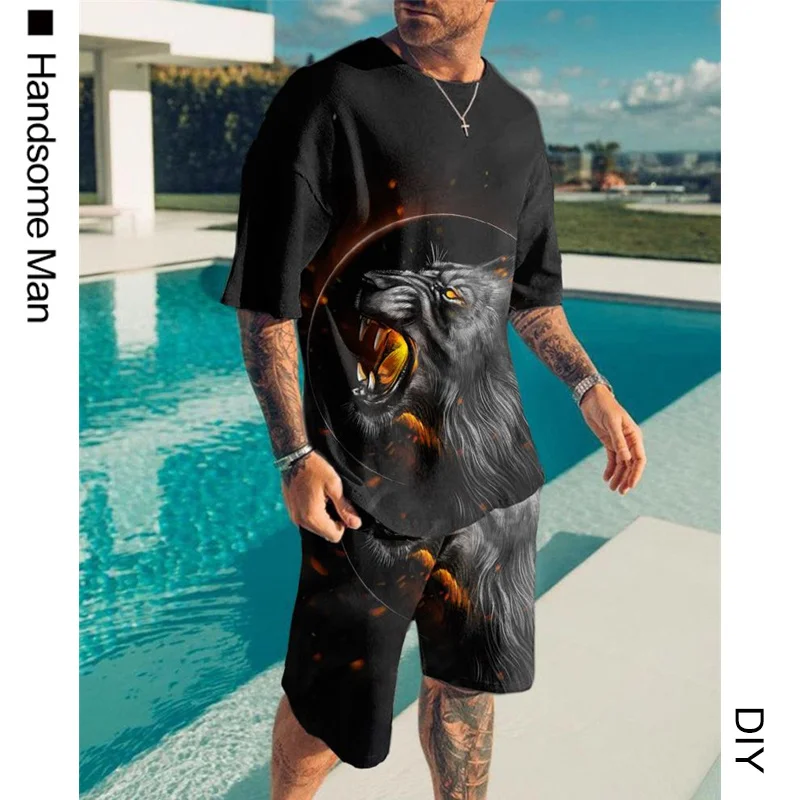 New Ferocious Wolf Summer 3D Printed Men's T-shirt Shorts Set Men's Sportswear Tracksuit O Neck Short Sleeve Men's Clothing Suit
New Ferocious Wolf Summer 3D Printed Men's T-shirt Shorts Set Men's Sportswear Tracksuit O Neck Short Sleeve Men's Clothing Suit
