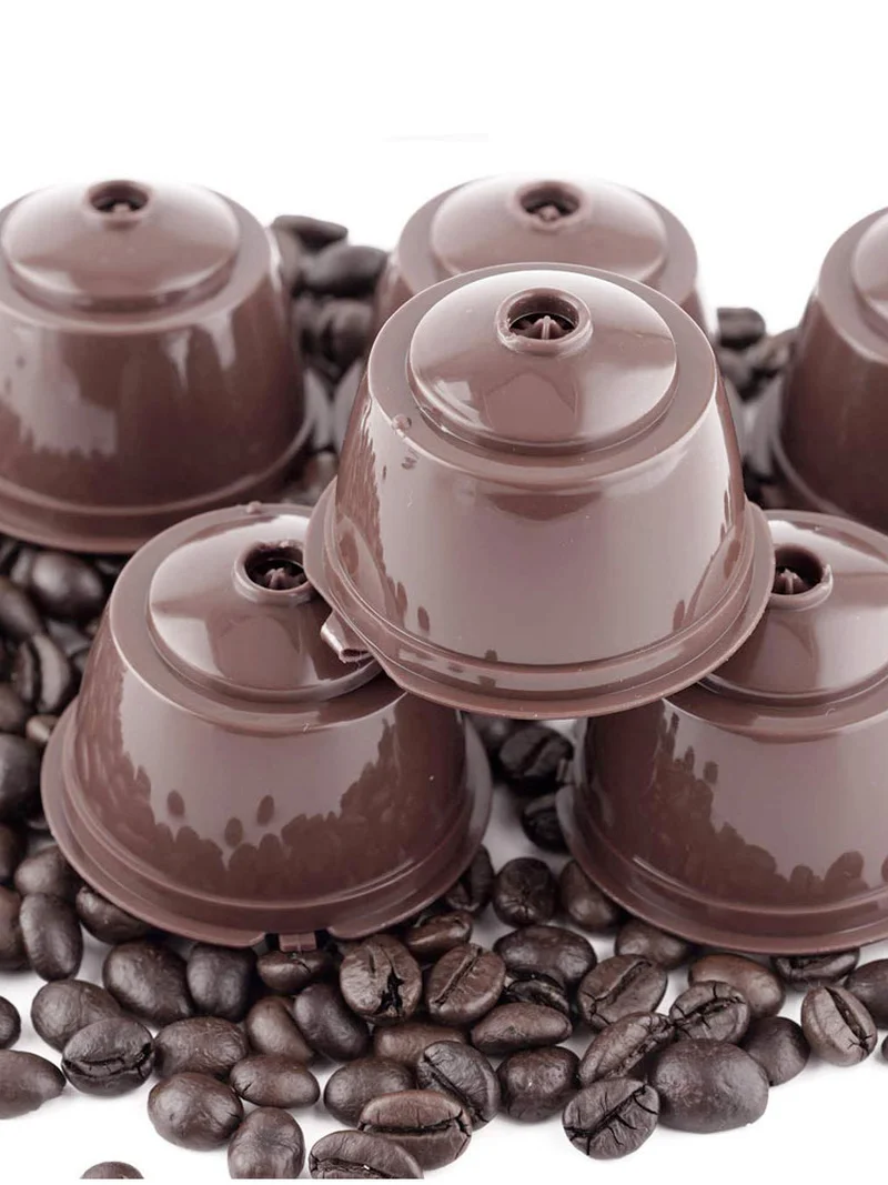 Reusable Coffee Capsule Filters for Nespresso Fit for Dolce Gusto Refillable Coffee Capsules Filter Cup with Spoon Brush
Reusable Coffee Capsule Filters for Nespresso Fit for Dolce Gusto Refillable Coffee Capsules Filter Cup with Spoon Brush