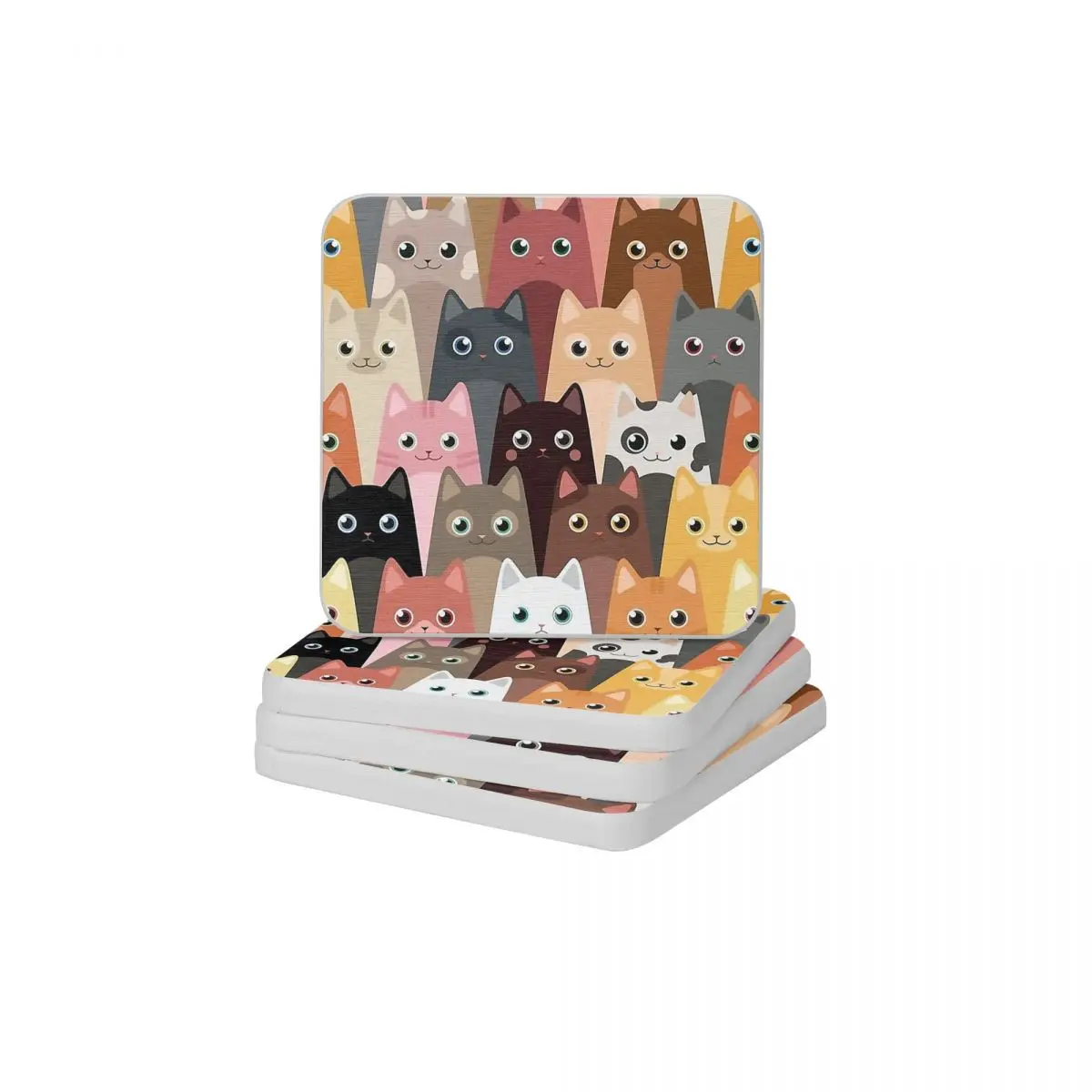 Pattern With Cats Cute Cat Set Diatomite Square Round Shape Coaster Non-slip Cup Bonsai Mat Soap Pad Diameter 10cm
Pattern With Cats Cute Cat Set Diatomite Square Round Shape Coaster Non-slip Cup Bonsai Mat Soap Pad Diameter 10cm