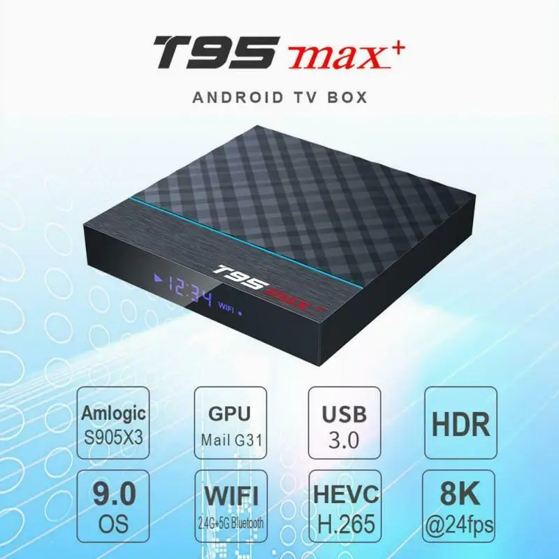 Сетевая ТВ-приставка T95 MAX Plus + Smart Android 9.0 ТВ-приставка Allwinner H313/H616 4 Гб ОЗУ 2,4 ГГц USB-ключ Wi-Fi ТВ-приставка
Сетевая ТВ-приставка T95 MAX Plus + Smart Android 9.0 ТВ-приставка Allwinner H313/H616 4 Гб ОЗУ 2,4 ГГц USB-ключ Wi-Fi ТВ-приставка