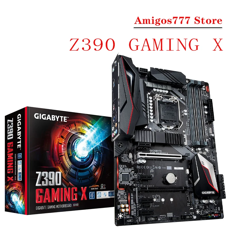 Материнская плата LGA 1151 для GIGABYTE Z390 GAMING X DDR4 Intel i9 i7 i5 i3 CPU Игровая плата-материнская