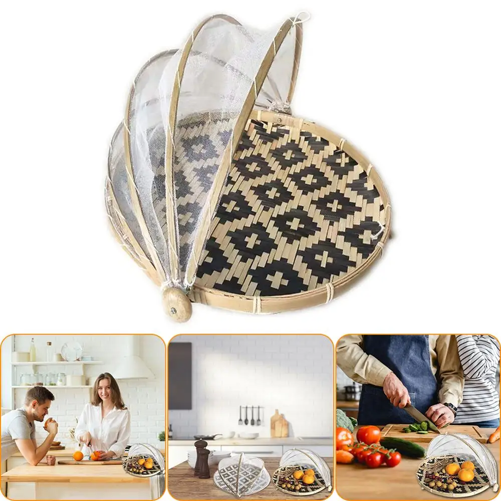 1PCS Food Net Cover Storage Basket Hand-Woven Tent Basket Tray Fruit Vegetable Bread Basket Simple Atmosphere Picnic Mesh Hot!
1PCS Food Net Cover Storage Basket Hand-Woven Tent Basket Tray Fruit Vegetable Bread Basket Simple Atmosphere Picnic Mesh Hot!