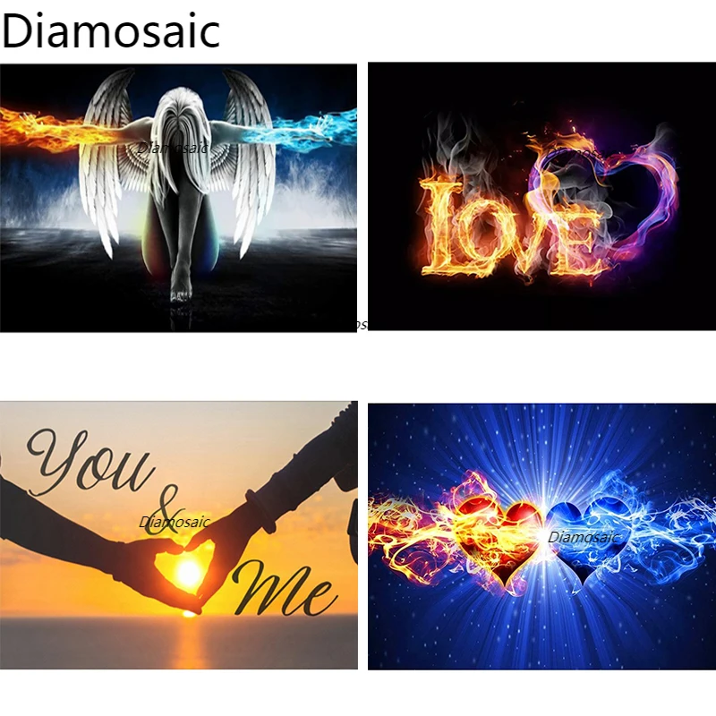 Diamosaic 5D Diamond Painting Full Round Square Embroidery Picture Art Accessories Fire Water Angle Cross Stitch Kits Home Decor
Diamosaic 5D Diamond Painting Full Round Square Embroidery Picture Art Accessories Fire Water Angle Cross Stitch Kits Home Decor