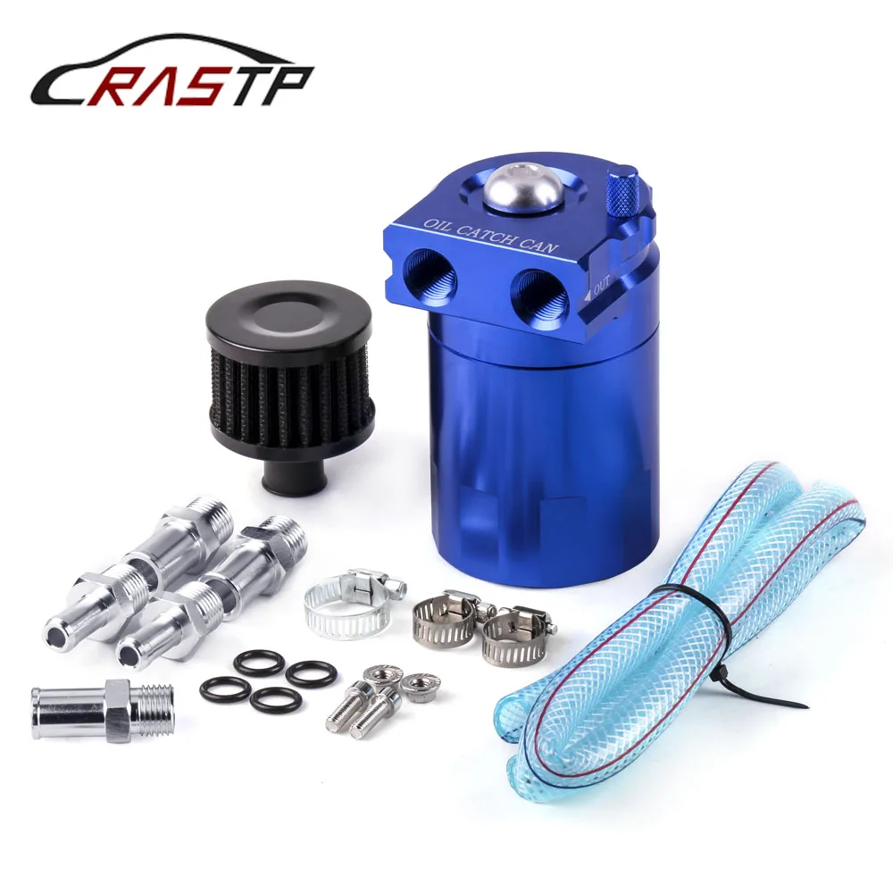 RASTP-Universal Oil Catch Can Breather for Car Aluminum Reservoir Filter Baffled Oil Catch Tank RS-OCC009
RASTP-Universal Oil Catch Can Breather for Car Aluminum Reservoir Filter Baffled Oil Catch Tank RS-OCC009