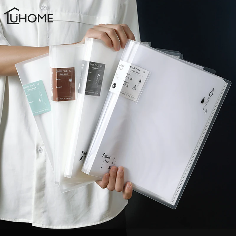 Transparent 80 Pages PP Document Bag A3 Folder Office Supplies File Booklet Multi-layer Students Test Paper Storage Bag
Transparent 80 Pages PP Document Bag A3 Folder Office Supplies File Booklet Multi-layer Students Test Paper Storage Bag