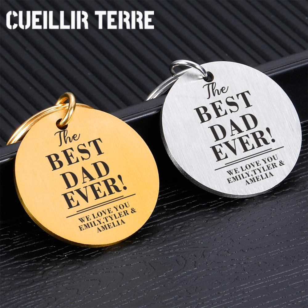 Father's Day Personalized Family Gifts Keychain Custom Dad Key Chain Engraved Stainless Steel Keyring KEYCHAIN GIFT For bag
Father's Day Personalized Family Gifts Keychain Custom Dad Key Chain Engraved Stainless Steel Keyring KEYCHAIN GIFT For bag