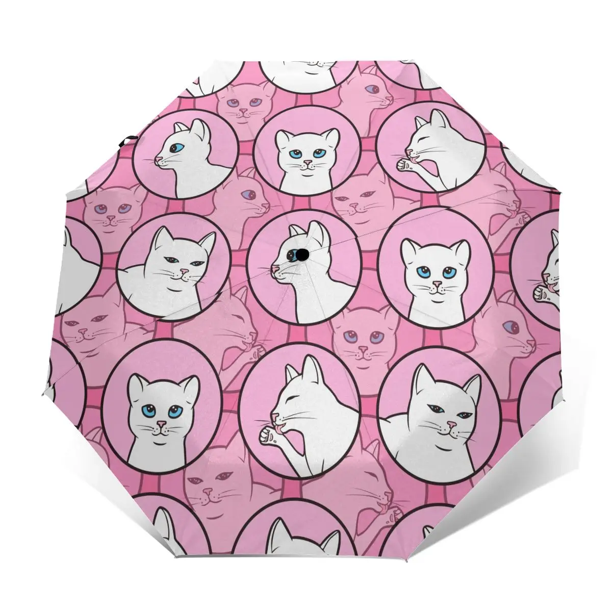 Wind Resistant Fully-Automatic Umbrella Cute White Cats Rain 3 Folding Parasol Travel Car Umbrella
Wind Resistant Fully-Automatic Umbrella Cute White Cats Rain 3 Folding Parasol Travel Car Umbrella