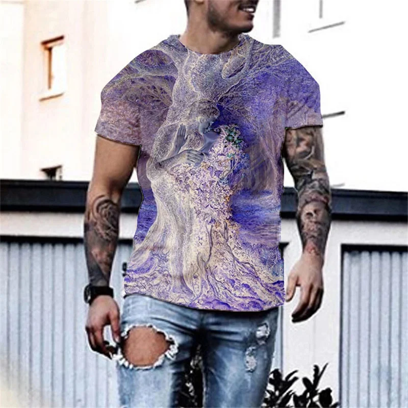 Spot 2021 European and American new men's T-shirt simple pattern 3D printing round neck short sleeve street trend T
Spot 2021 European and American new men's T-shirt simple pattern 3D printing round neck short sleeve street trend T