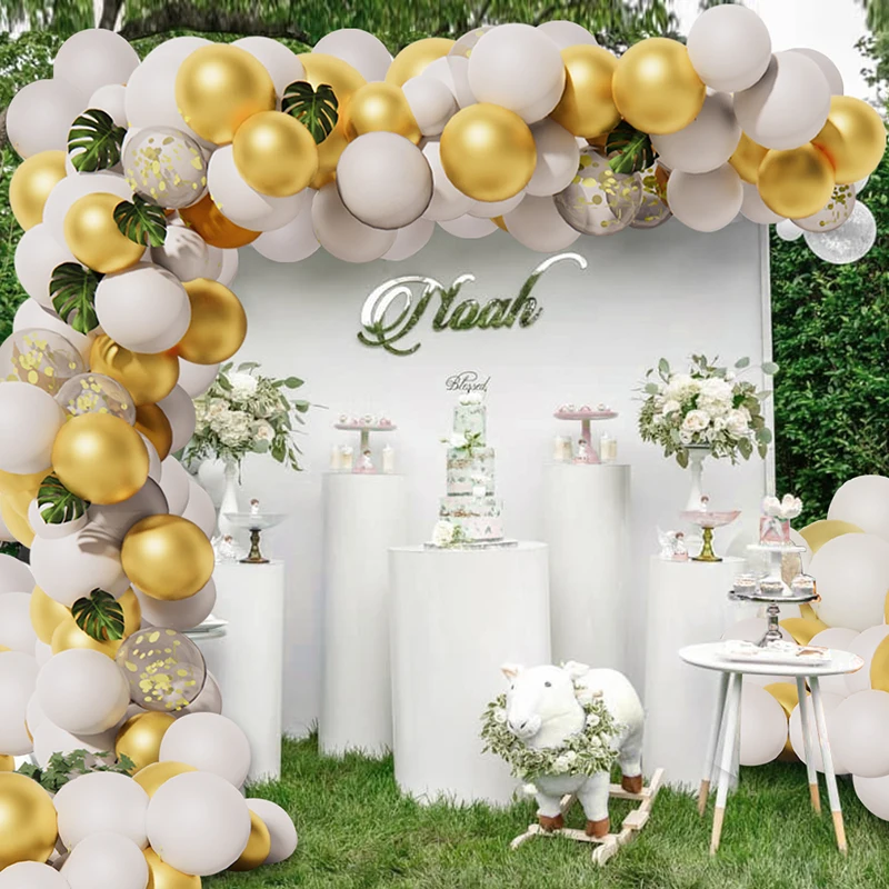104Pcs White Silver Balloons Garland Latex Chrome Gold Arch Kit For Kids Wedding Birthday Christmas Decorations Party Supplies
104Pcs White Silver Balloons Garland Latex Chrome Gold Arch Kit For Kids Wedding Birthday Christmas Decorations Party Supplies
