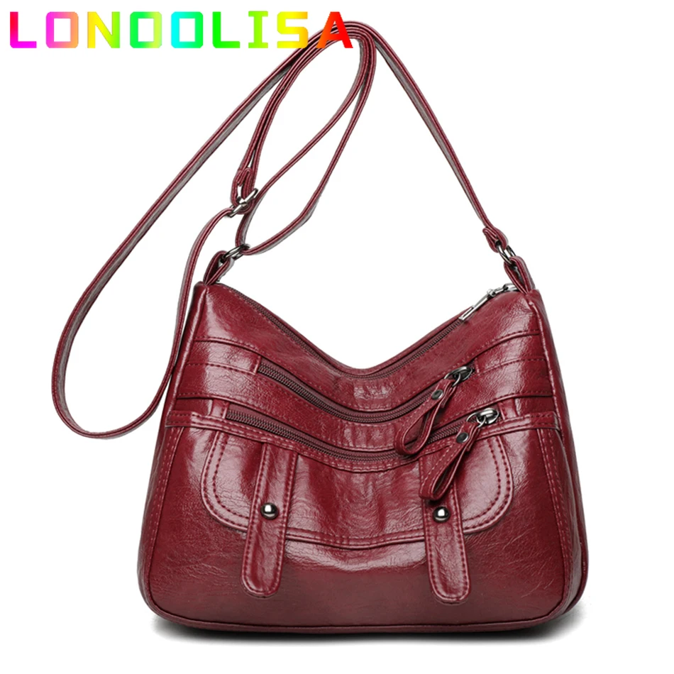 Fashion Designer Crossbody Bag PU Leather Soft Messenger Handbag for Ladies Zipper Retro Woman Sac Female Purse and Wallet Bolsa
Fashion Designer Crossbody Bag PU Leather Soft Messenger Handbag for Ladies Zipper Retro Woman Sac Female Purse and Wallet Bolsa