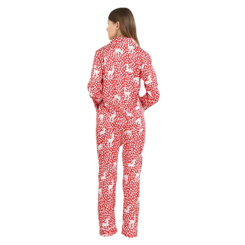 Women Pajamas Sleepwear New Print cute 2 Piece Sleep Set Faux Silk Casual Nightwear Lounge Wear Lingerie Full Sleeve Homewear
Women Pajamas Sleepwear New Print cute 2 Piece Sleep Set Faux Silk Casual Nightwear Lounge Wear Lingerie Full Sleeve Homewear