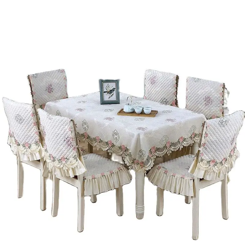 European Pastoral Style Rectangle Tablecloths Set Irregular Lace Decorative Dustproof Table Cloths Dinning Room Cushion Cover
European Pastoral Style Rectangle Tablecloths Set Irregular Lace Decorative Dustproof Table Cloths Dinning Room Cushion Cover