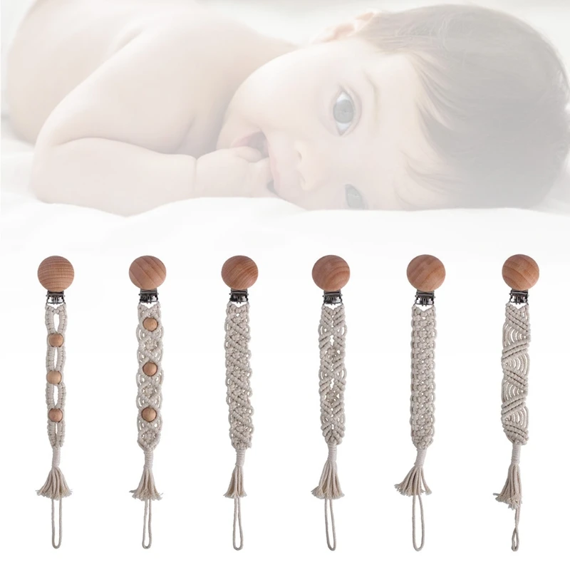 Crochet Pacifier Clip Chain Woven Cotton Rope BPA-free DIY Dummy Nipple Holder Soother Baby Teething Chewable Toys Shower Gifts
Crochet Pacifier Clip Chain Woven Cotton Rope BPA-free DIY Dummy Nipple Holder Soother Baby Teething Chewable Toys Shower Gifts